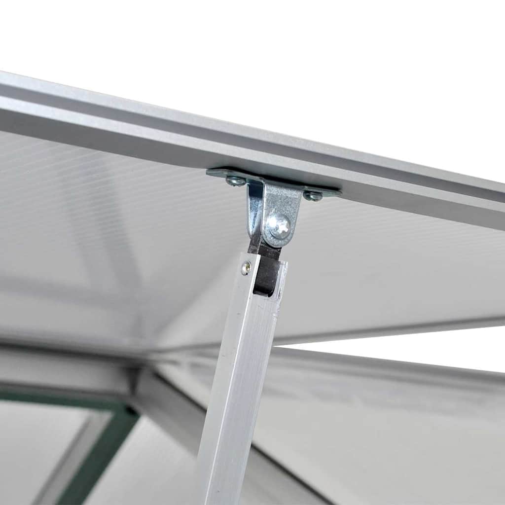drivhus 481x250x195 cm 23,44 m³ aluminium