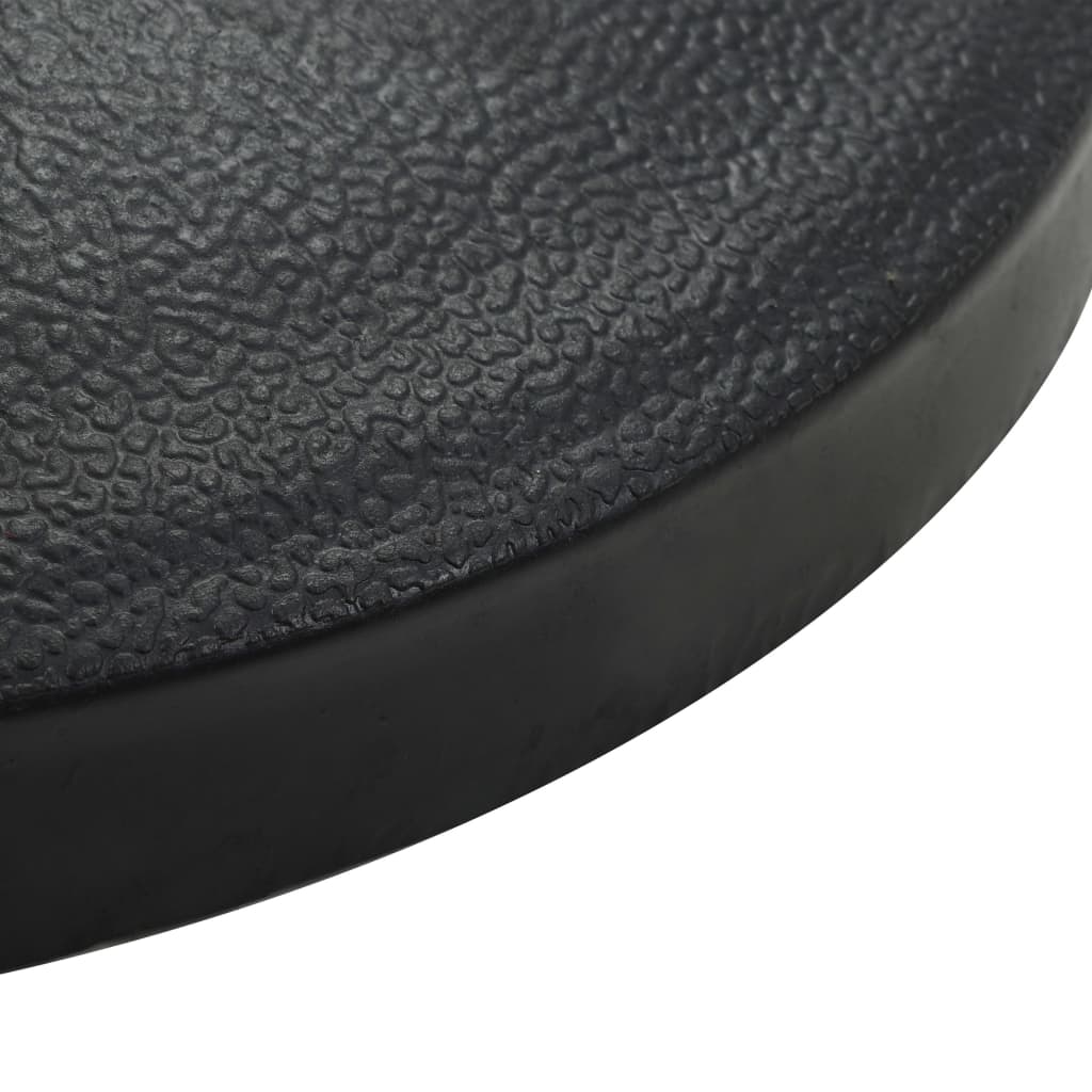parasolfod rund polyresin 9 kg sort