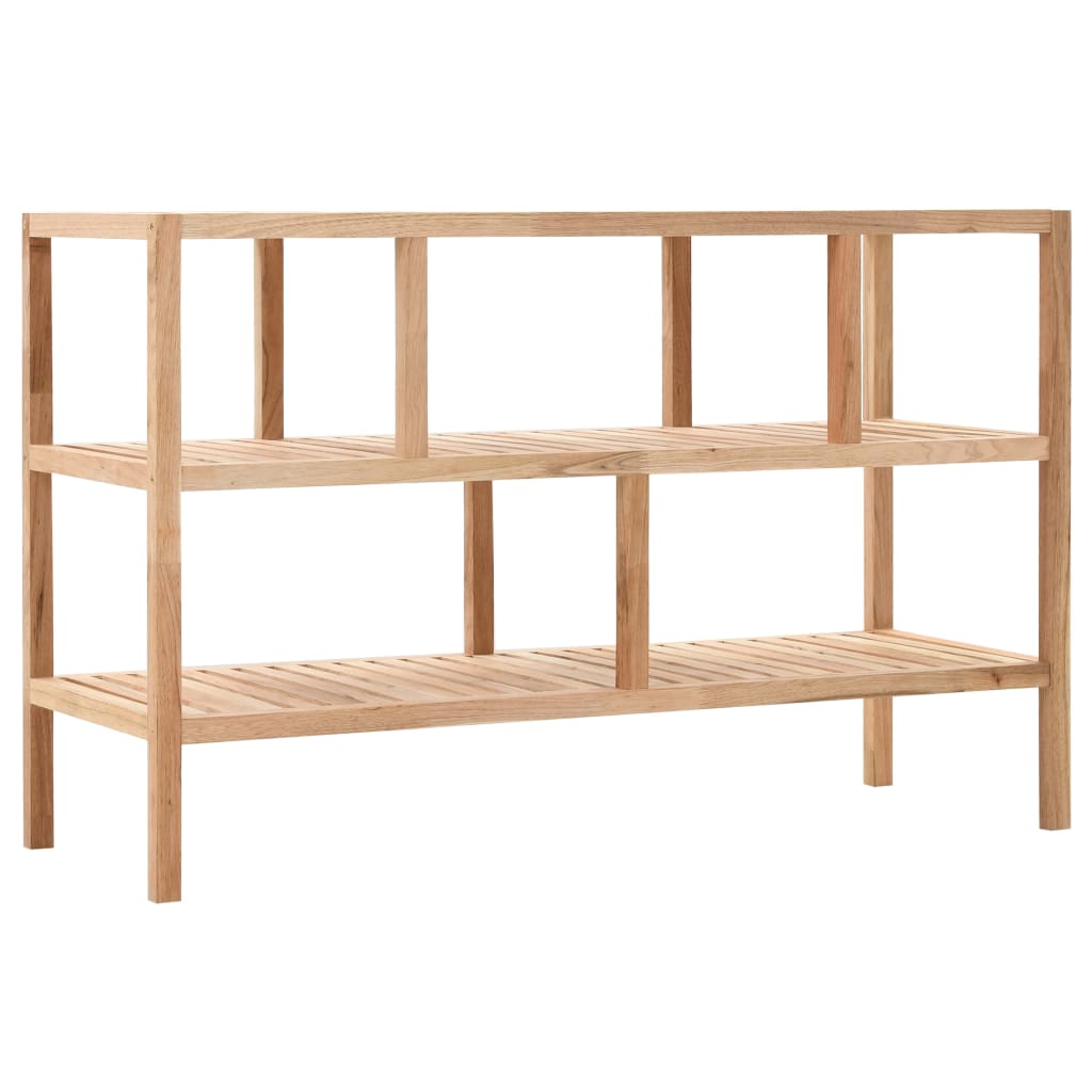 Badeværelsesreol i massivt valnøddetræ - 100 × 40 × 65 cm, 3 hylder