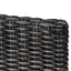 spisebordsstole 4 stk. kubu-rattan og mangotræ sort
