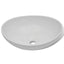 badeværelseshåndvask med blandingsbatteri keramik oval hvid