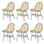 spisebordsstole 6 stk. naturligt rattan