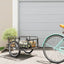cykelanhænger 130x73x48,5 cm stål sort