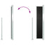 sammenrullelig sidemarkise 160 x 500 cm sort