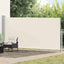 sammenrullelig sidemarkise 160 x 500 cm cremefarvet