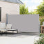 sammenrullelig sidemarkise 160 x 500 cm grå