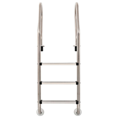 poolstige 3 trin rustfrit stål 304 120 cm