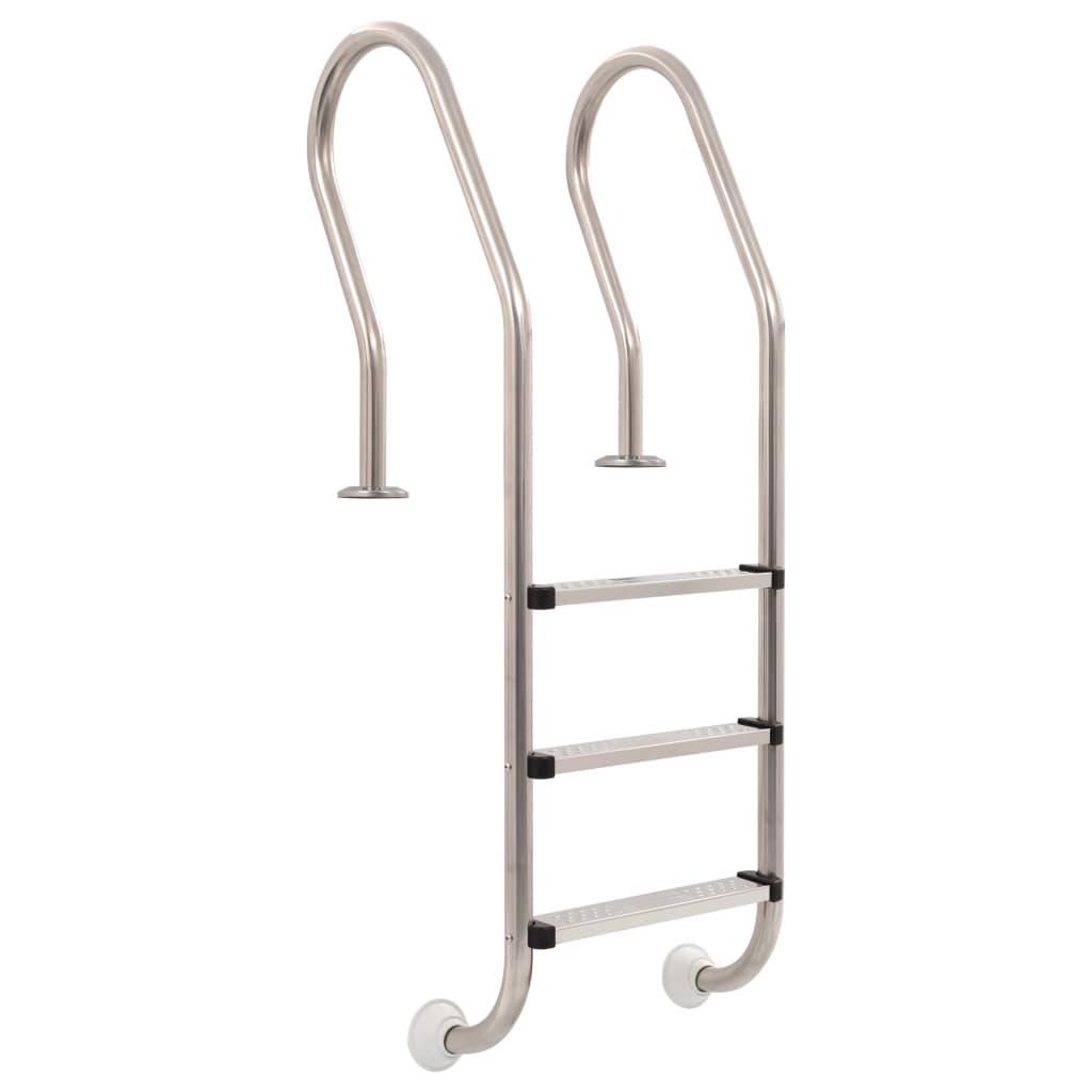 poolstige 3 trin rustfrit stål 304 120 cm billede