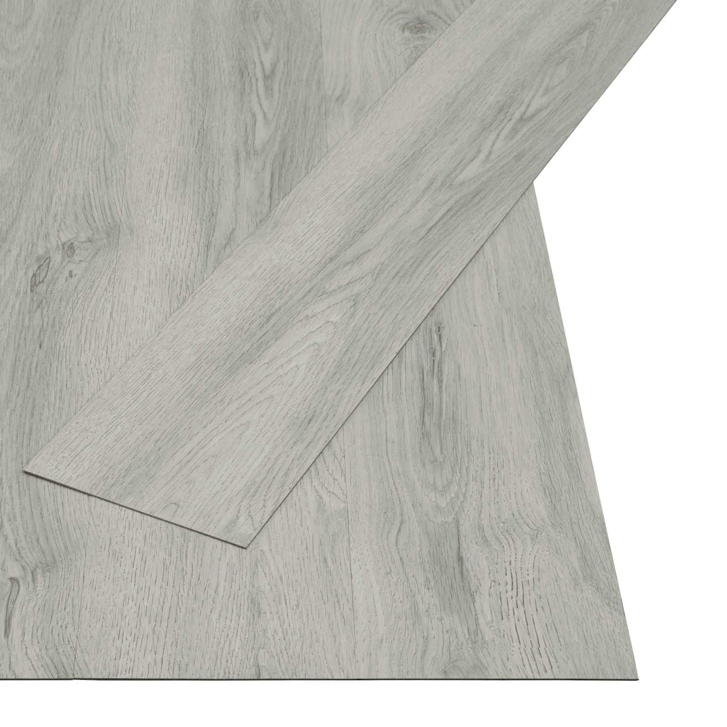 Selvklæbende Gulvplank Natur 32 pcs Lysegrå 4,46 m² PVC