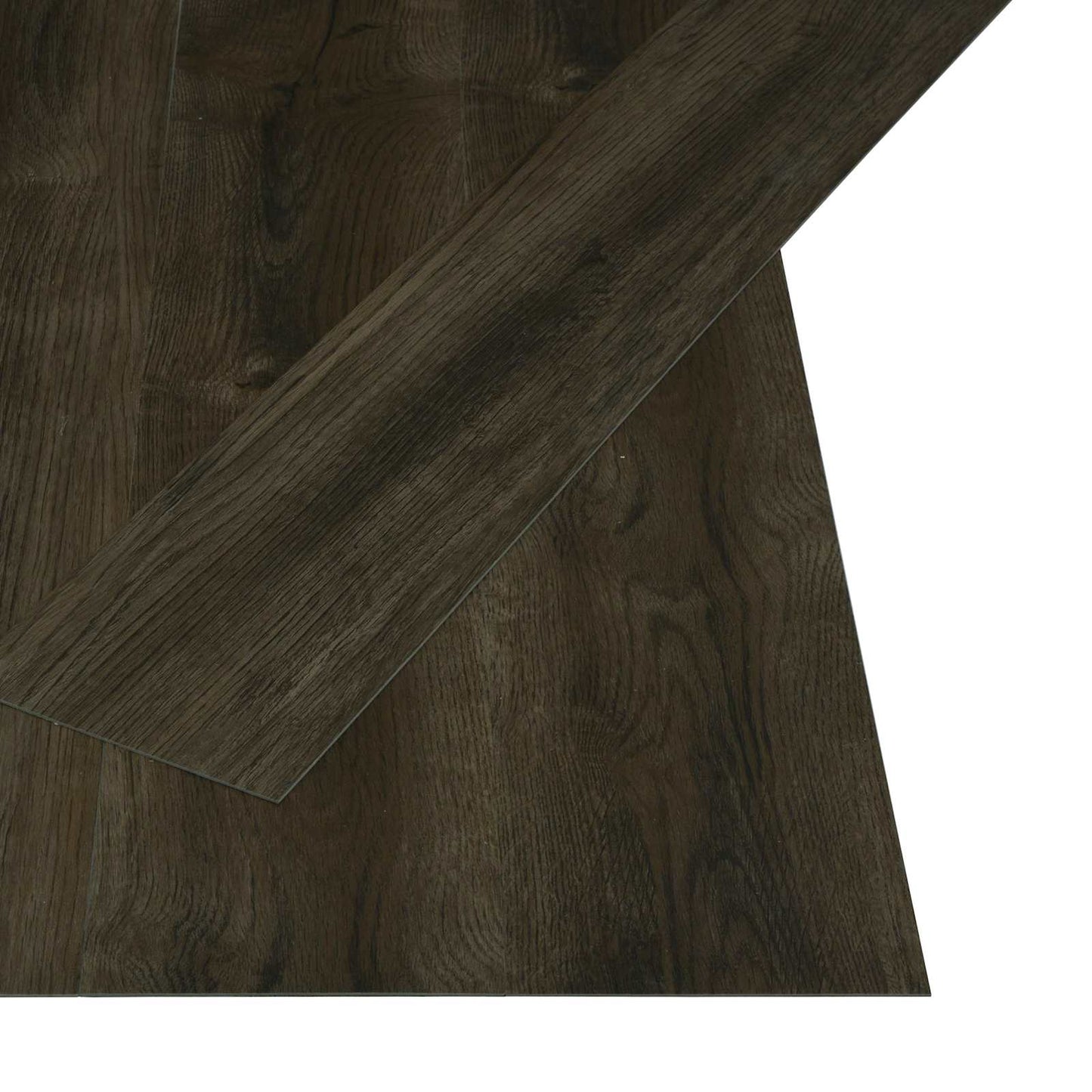 Selvklæbende Gulvplank Natur 32 pcs Mørk Brun 4,46 m² PVC