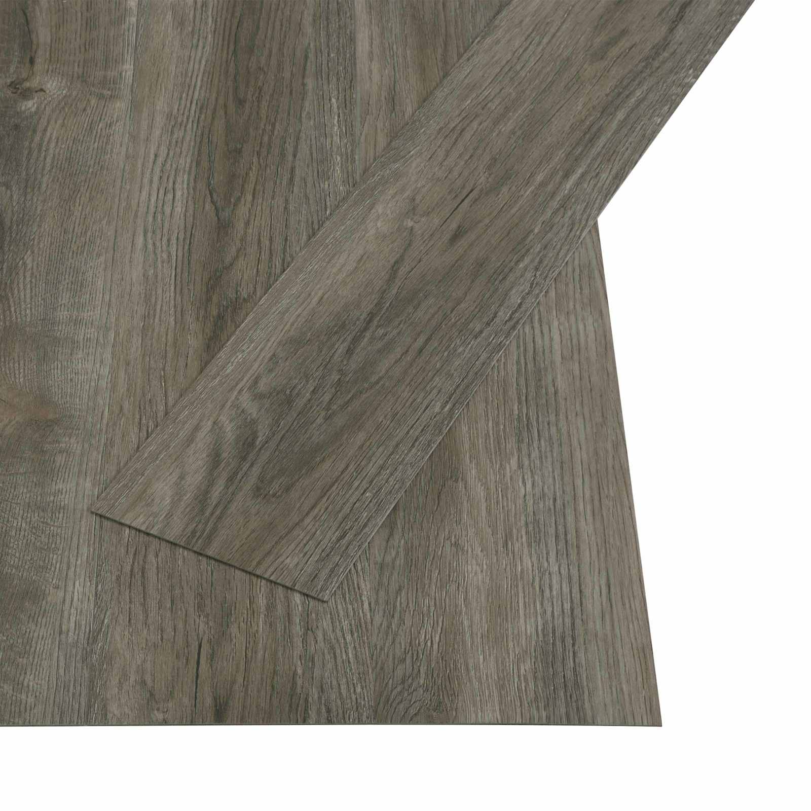 Selvklæbende Gulvplank Natur 32 pcs Grå og Brun 4,46 m² PVC billede