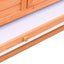 kaninbur 310x70x87 cm massivt fyrre- og grantræ