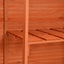 opbevaringsskur til haven 128x42x91 cm træ