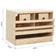 rugekasse 2 rum 63 x 40 x 45 cm massivt fyrretræ