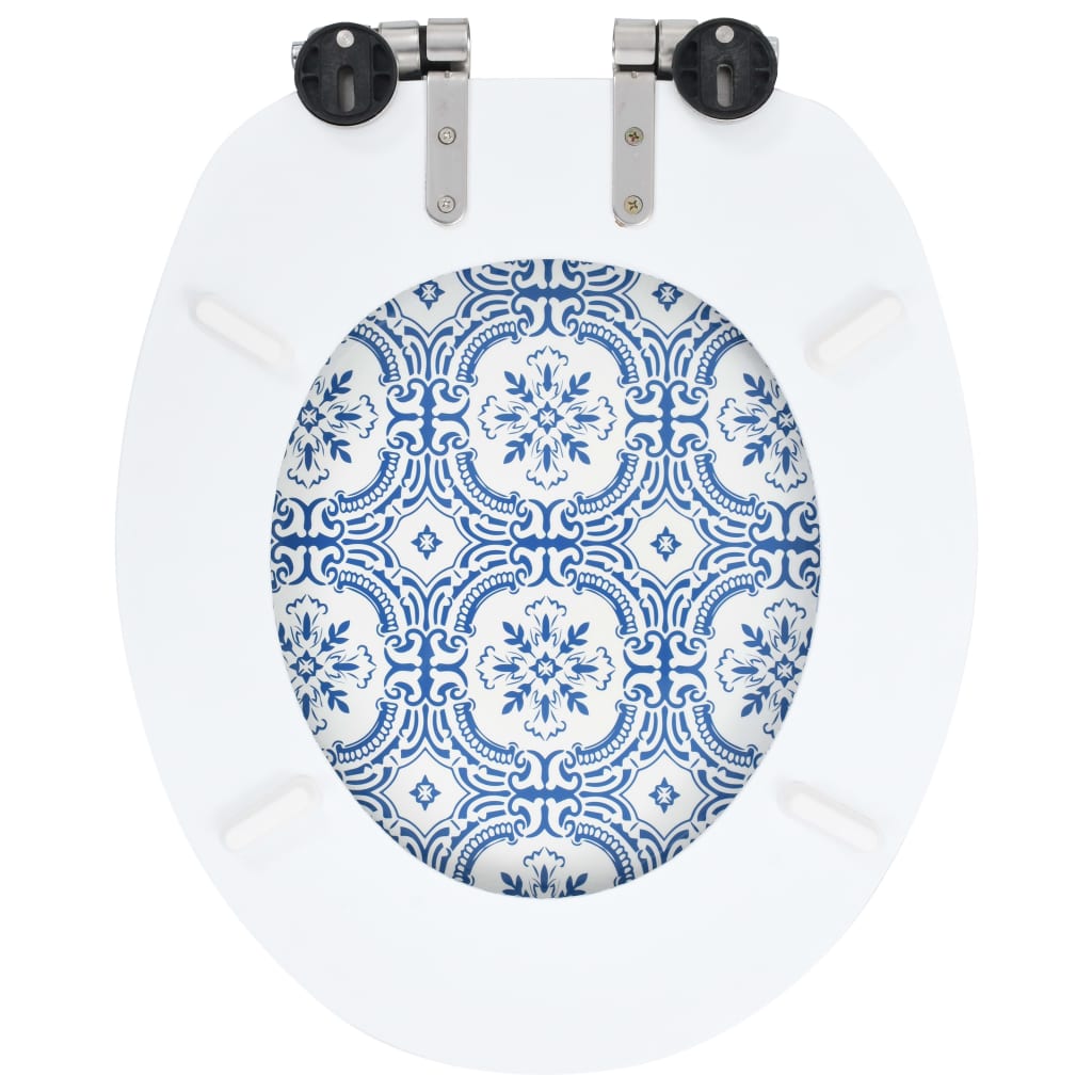 toiletsæde med soft close-låg MDF porcelændesign