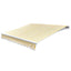 foldemarkise motoriseret 400 cm gul/hvid