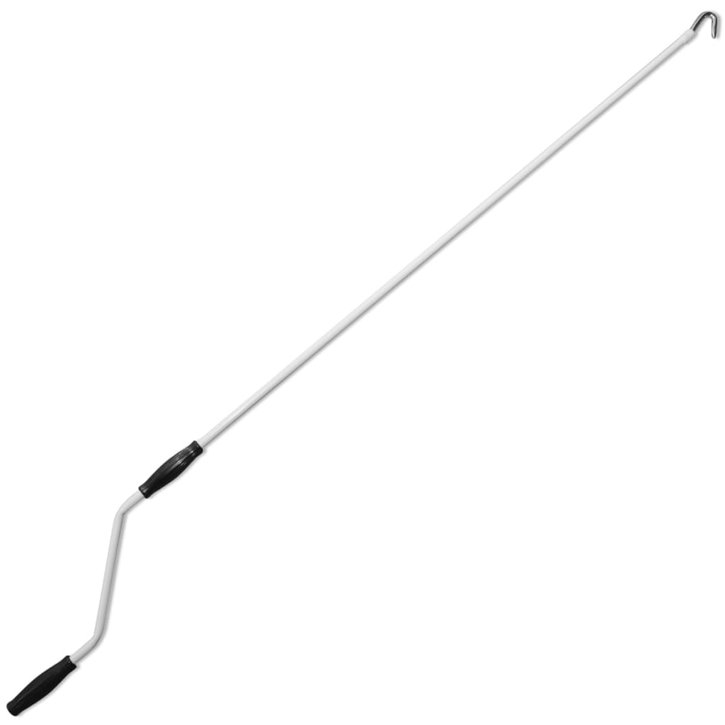 foldemarkise manuel betjening 350 cm blå/hvid