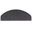 trappemåtter 15 stk. 65x24x4 cm antracit halvrund store