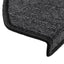 trappemåtter 15 stk. 65x24x4 cm antracit halvrund store