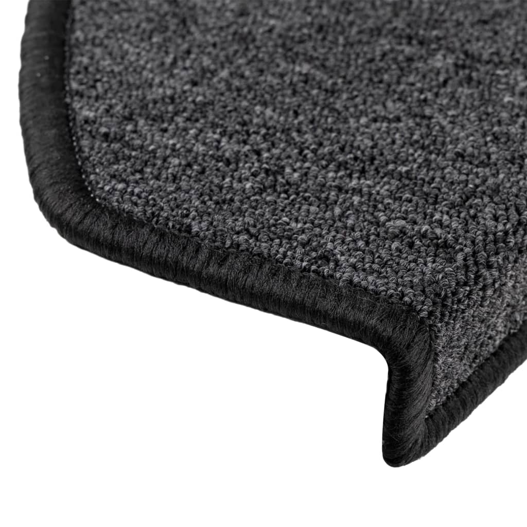 trappemåtter 15 stk. 65x24x4 cm antracit halvrund store