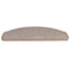 trappemåtter 15 stk. 65x24x4 cm lysebrune halvrunde store