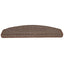 trappemåtter 15 stk. 65 x 24 x 4 cm kaffebrune halvrund store