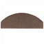 trappemåtter 15 stk. 65 x 24 x 4 cm kaffebrune halvrund store
