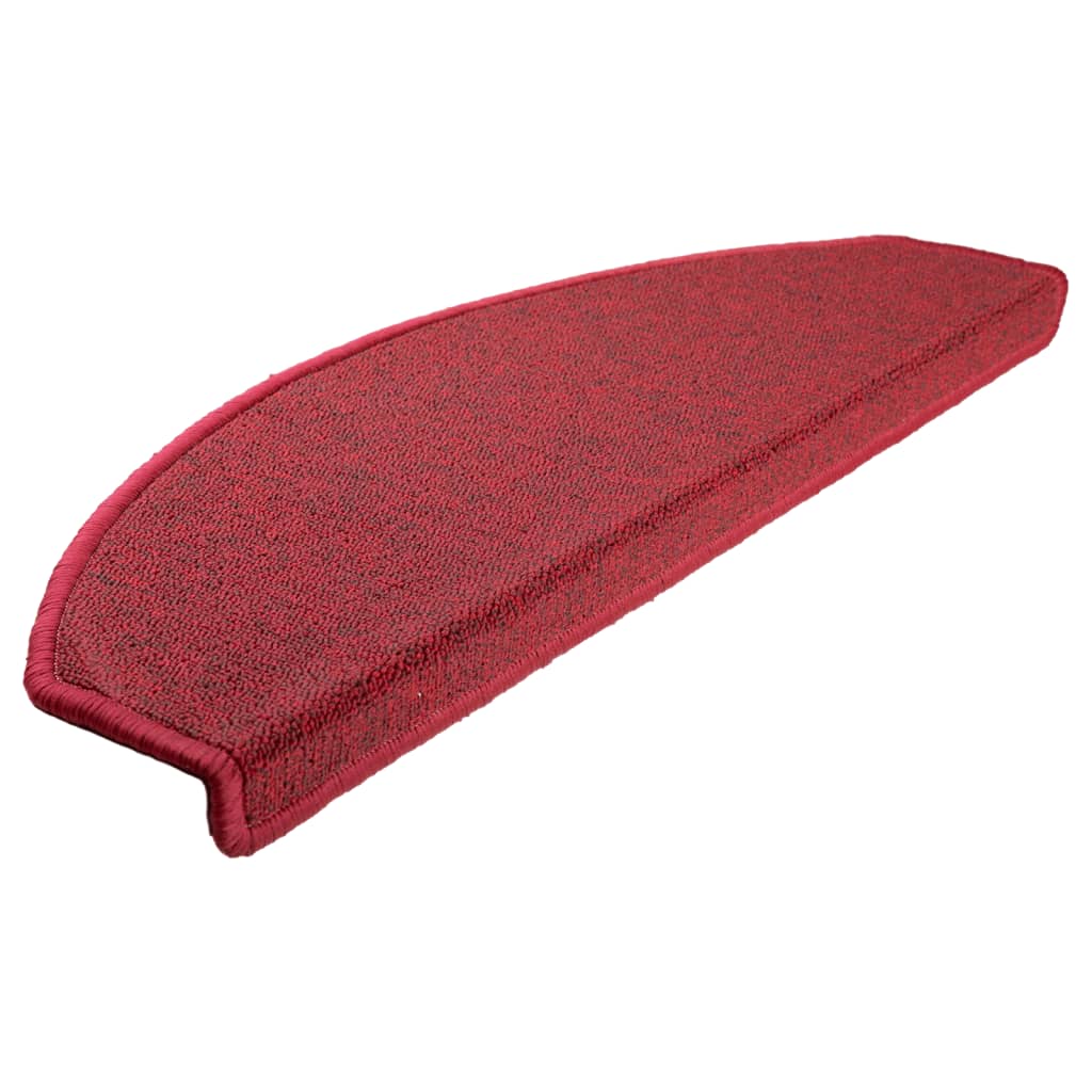 trappemåtter 15 stk. 65x24x4 cm rød halvrund store