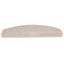 trappemåtter 15 stk. 65x24x4 cm taupe halvrund store