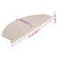 trappemåtter 15 stk. 65x24x4 cm taupe halvrund store