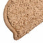 trappemåtter 15 stk. 56x17x3 cm beige halvrunde