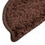trappemåtter 15 stk. 56x17x3 cm brune halvrunde