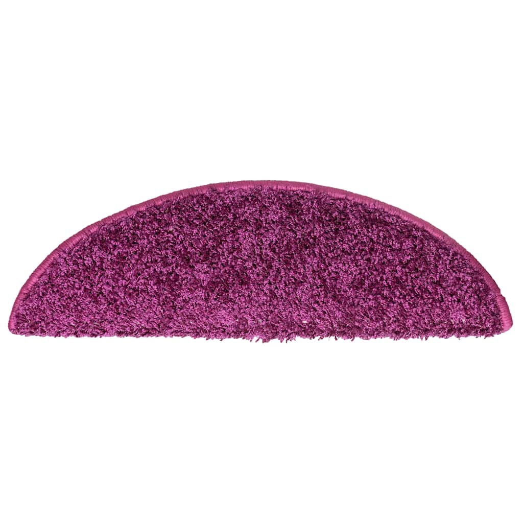 trappemåtter 15 stk. 56x17x3 cm violet halvrund