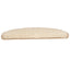 trappemåtter 15 stk. 65x21x4 cm cremefarvede halvrund store
