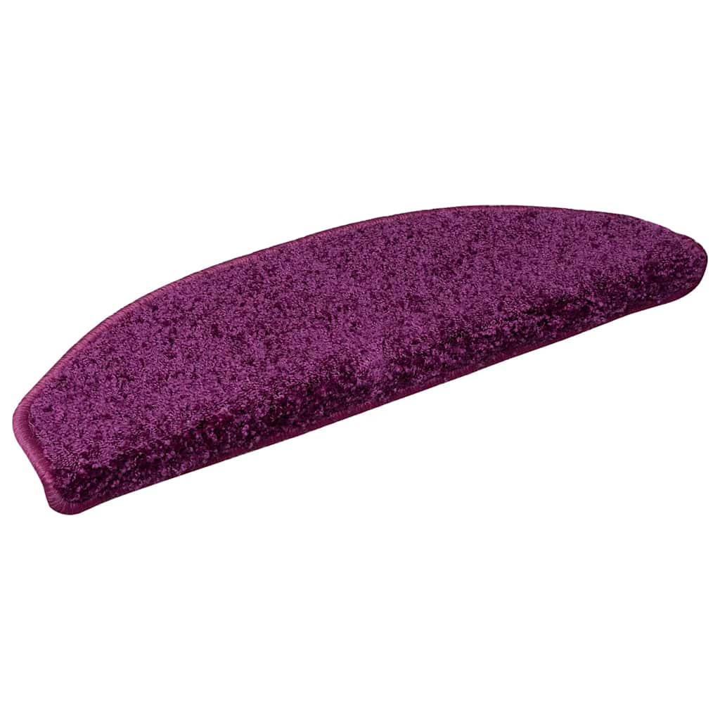 trappemåtter 15 stk. 65x21x4 cm violet halvrund stor