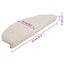 trappemåtter 15 stk. 65x21x4 cm hvide halvrunde store