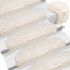 trappemåtter 15 stk. 65x21x4 cm hvide halvrunde store