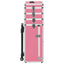 makeupkuffert aluminium pink