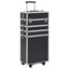 makeupkuffert aluminium sort