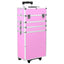 makeupkuffert aluminium pink