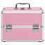 makeupkuffert 22 x 30 x 21 cm pink aluminium