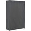 klædeskab i 3 niveauer 110 x 40 x 170 cm stof grå