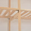 klædeskab 200 x 40 x 170 cm stof hvid