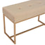 bænk i fløjl 80 cm beige