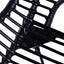 spisebordsstole 6 stk. naturligt rattan sort