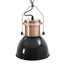 loftslampe 2 stk. rund E27 sort