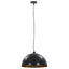 loftslamper 2 stk. halvkugle 40 cm E27 sort og guldfarvet