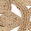 håndlavet tæppe flettet jute 120 cm