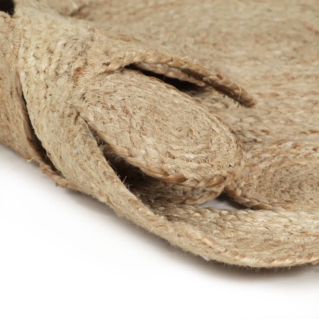 håndlavet gulvtæppe 150 cm flettet jute