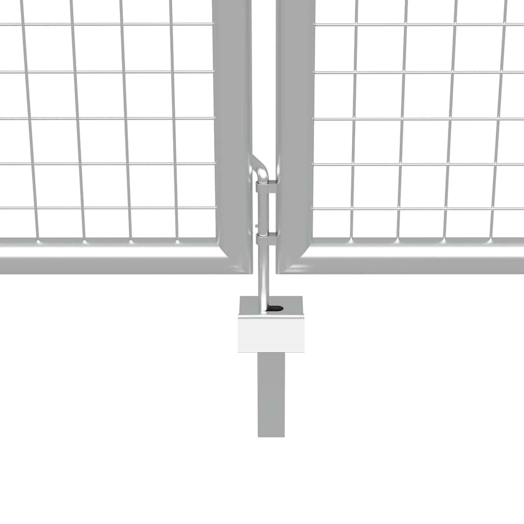 havelåge galvaniseret stål 400x100 cm sølv